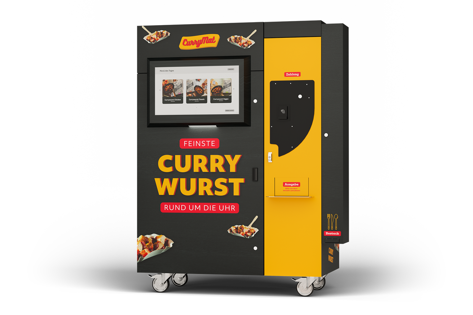 Darstellung des Automaten für Currywurstgerichte CurryMat
